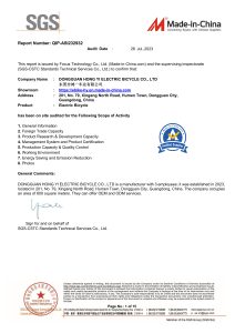 SGS Certification